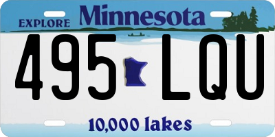 MN license plate 495LQU