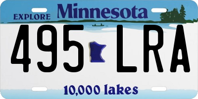 MN license plate 495LRA