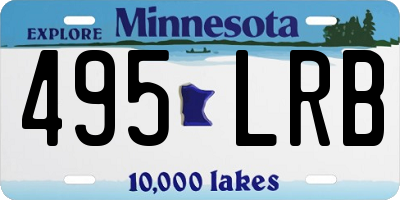 MN license plate 495LRB