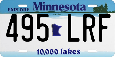 MN license plate 495LRF
