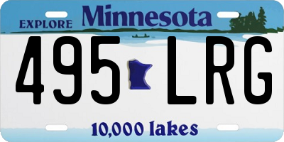 MN license plate 495LRG