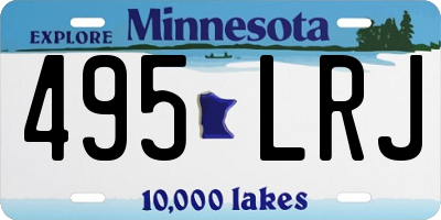 MN license plate 495LRJ