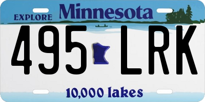MN license plate 495LRK