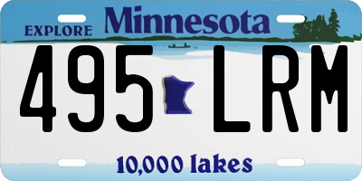 MN license plate 495LRM