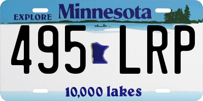 MN license plate 495LRP