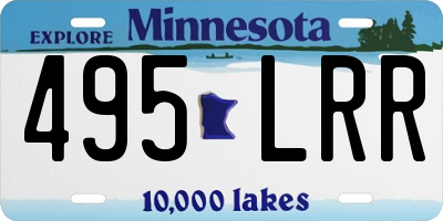 MN license plate 495LRR