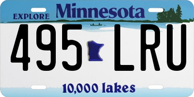 MN license plate 495LRU