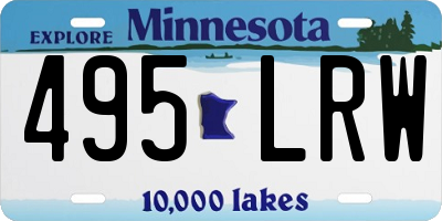 MN license plate 495LRW