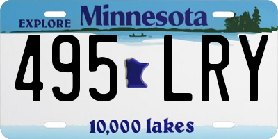 MN license plate 495LRY
