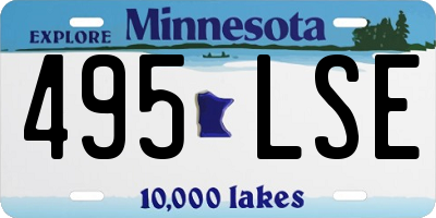 MN license plate 495LSE