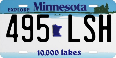 MN license plate 495LSH