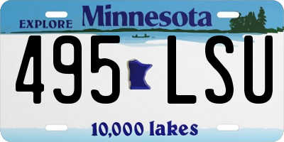 MN license plate 495LSU