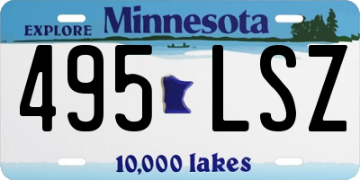 MN license plate 495LSZ