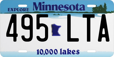 MN license plate 495LTA