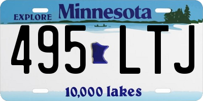 MN license plate 495LTJ