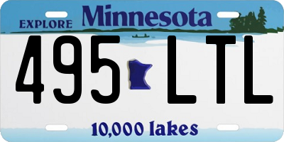 MN license plate 495LTL