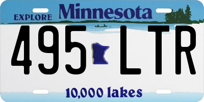 MN license plate 495LTR