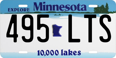MN license plate 495LTS