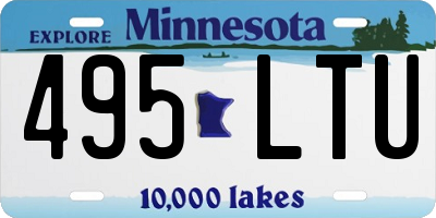 MN license plate 495LTU