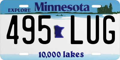 MN license plate 495LUG