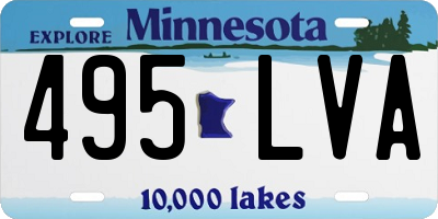 MN license plate 495LVA