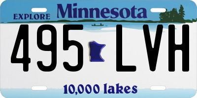 MN license plate 495LVH