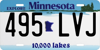 MN license plate 495LVJ