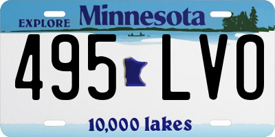 MN license plate 495LVO