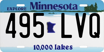 MN license plate 495LVQ