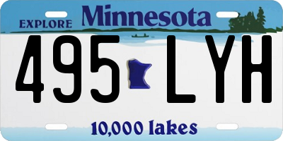 MN license plate 495LYH