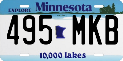 MN license plate 495MKB