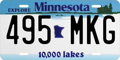 MN license plate 495MKG
