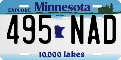 MN license plate 495NAD
