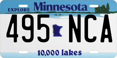 MN license plate 495NCA