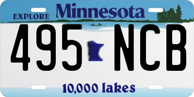MN license plate 495NCB