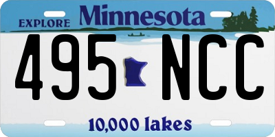 MN license plate 495NCC