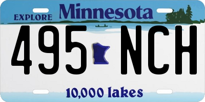 MN license plate 495NCH