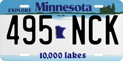 MN license plate 495NCK