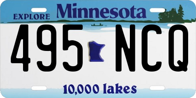 MN license plate 495NCQ