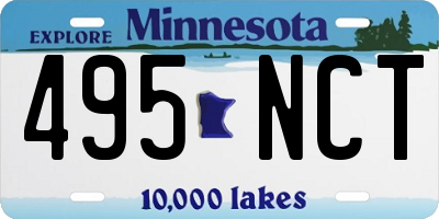 MN license plate 495NCT