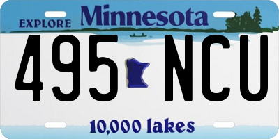 MN license plate 495NCU