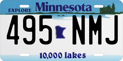 MN license plate 495NMJ