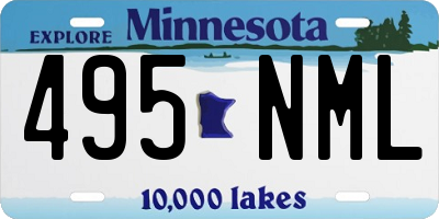 MN license plate 495NML