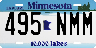 MN license plate 495NMM