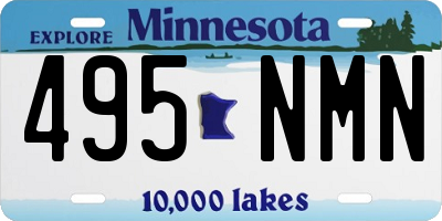MN license plate 495NMN