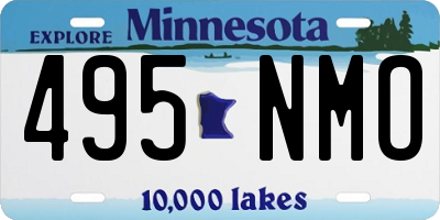 MN license plate 495NMO
