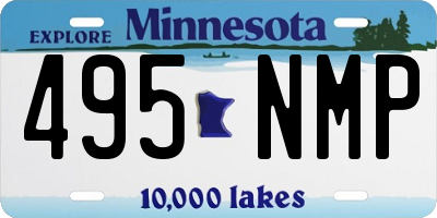 MN license plate 495NMP
