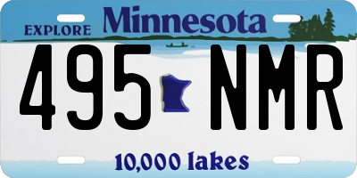 MN license plate 495NMR