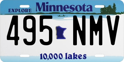 MN license plate 495NMV