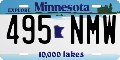MN license plate 495NMW